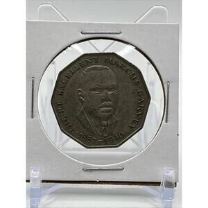 Jamaica Marcus Garvey 1975 50 Fifty Cents Coin